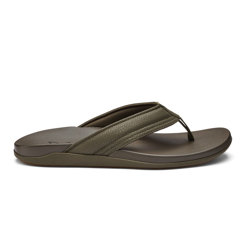 Olukai Zehentrenner Herren - Maha Beach Olivgrün - 51068ZOFP